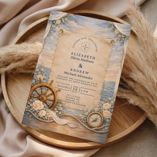 Destination Cruise Wedding Einladung