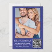 Destination Greece Santorini Wedding Einladung (Rückseite)