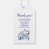 Destination Greece Santorini Wedding Geschenkanhänger (Vorderseite)