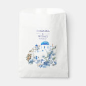 Destination Greece Santorini Wedding Geschenktütchen (Vorderseite)