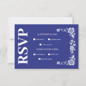 Destination Greece Santorini Wedding RSVP Karte (Vorderseite)