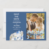 Destination Greece Santorini Wedding Save The Date (Vorderseite)