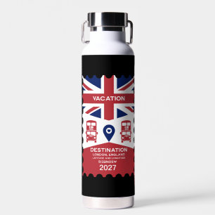 Destination London UK Vacation Trinkflasche