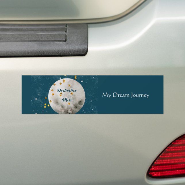 Destination Mars mein Traumreise Autoaufkleber (Auf Auto)