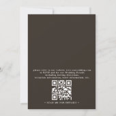Destination Mexican Tropical Palm QR Code Wedding Einladung (Rückseite)
