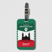 Destination Mexiko Urlaub Geschenk Gepäckanhänger (Vorderseite Vertikal)