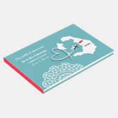 Destination Santorini Griechenland Hochzeit Gästebuch (Ecke)