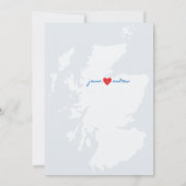 Destination Scotland Wedding Einladung (Rückseite)