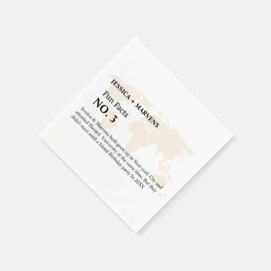 Destination Spaß - Hochzeit, Probe Serviette (Ecke)