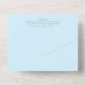 Destination Wedding All in One Wedding Invitation All In One Einladung (Rückseite)