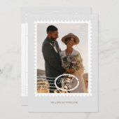 Destination Wedding Travel Theme Photo Thank You Einladung (Vorne/Hinten)