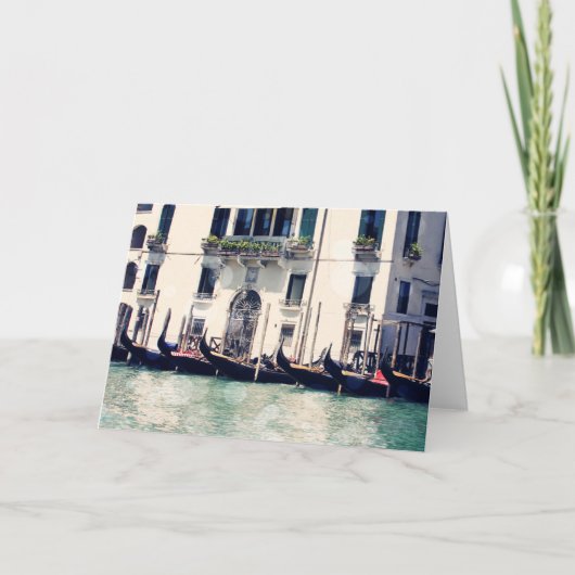 Destinations | Venice Waterfront Photograph Karte (Vorderseite)