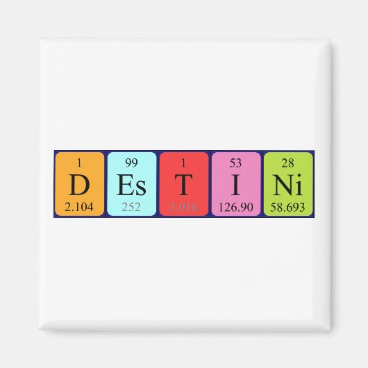 Destini Periodenmagnet-Magnet Magnet (Vorne)