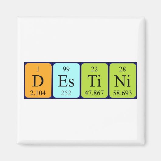 Destini Periodenmagnet-Magnet Magnet (Vorne)