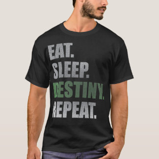 Destiny essen Sleep Destination Wiederholung kurze T-Shirt