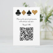 Destiny Gold Las Vegas Wedding QR Code Antwort (Stehend Vorderseite)