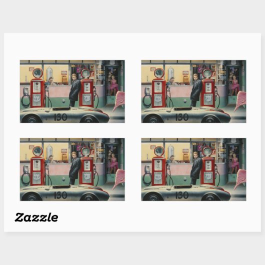 Destiny Highway Rechteckiger Aufkleber (Blatt)