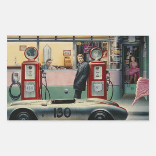 Destiny Highway Rechteckiger Aufkleber (Vorderseite)