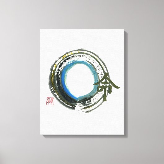 Destiny in Zen, Enso Leinwanddruck (Vorderseite)
