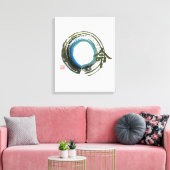 Destiny in Zen, Enso Leinwanddruck (Insitu (Wohnzimmer))