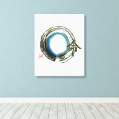 Destiny in Zen, Enso Leinwanddruck (Insitu (Holzboden))