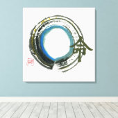 Destiny in Zen, Enso Leinwanddruck (Insitu (Holzboden))