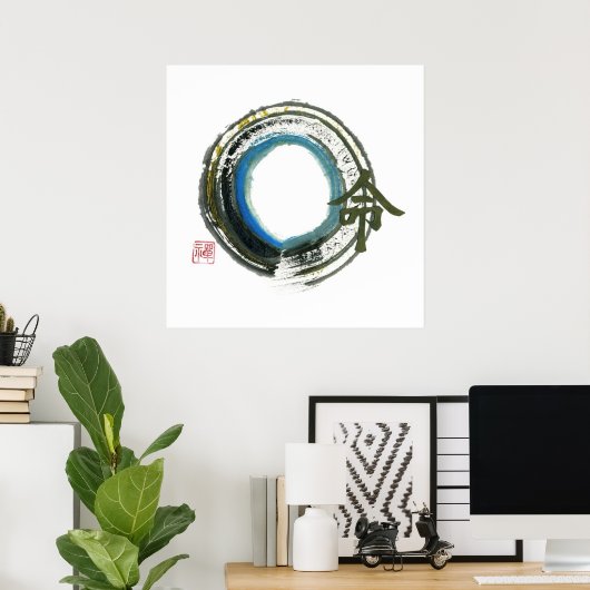 Destiny in Zen, Enso Poster (Heimbüro)