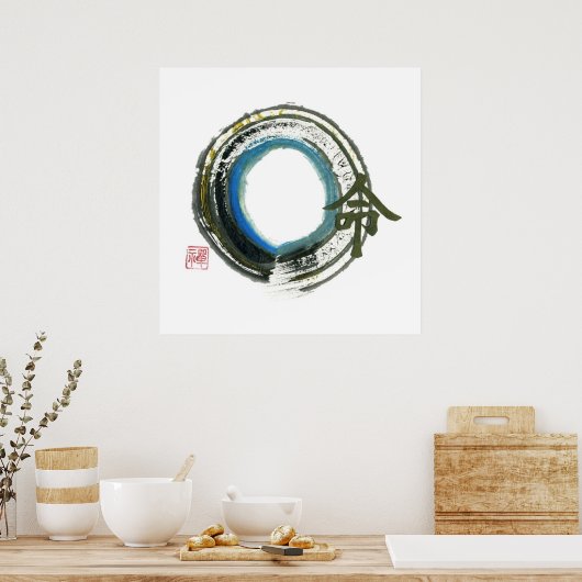 Destiny in Zen, Enso Poster (Küche)