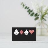 Destiny Las Vegas Glittered Rose Gold Platzkarte (Stehend Vorderseite)