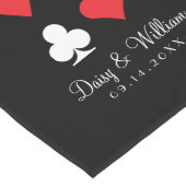 Destiny Las Vegas Red Black Empfang Table Runner Großer Tischläufer (Ecke)