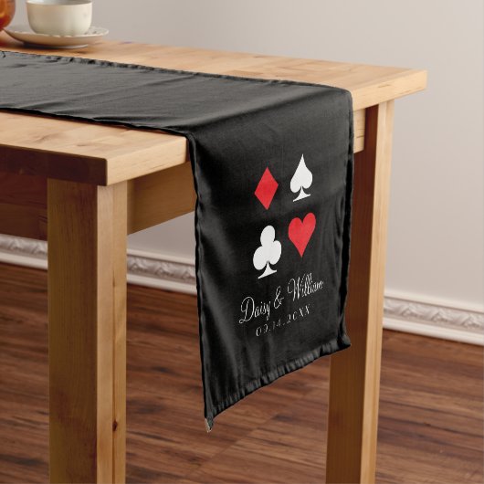 Destiny Las Vegas Red Black Empfang Table Runner Großer Tischläufer (Beispiel)