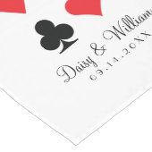 Destiny Las Vegas Red White Empfang Table Runner Großer Tischläufer (Ecke)