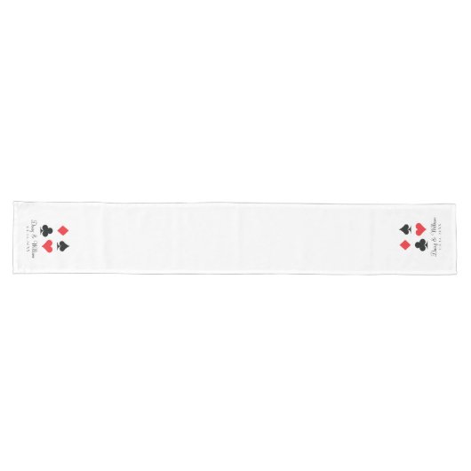 Destiny Las Vegas Red White Empfang Table Runner Großer Tischläufer (Horizontal)