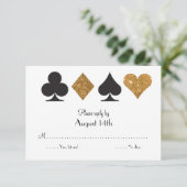 Destiny Las Vegas Wedding Antwort Imitats Gold Gli (Stehend Vorderseite)