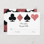 Destiny Las Vegas Wedding Antwort Rose Gold Glitze (Vorne/Hinten)