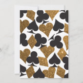 Destiny Las Vegas Wedding Invite Imitats Gold Glit Einladung (Rückseite)