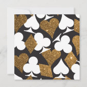 Destiny Las Vegas Wedding Invite Imitats Gold Glit Einladung (Rückseite)