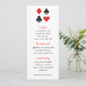 Destiny Las Vegas Wedding Menu Menükarte (Stehend Vorderseite)