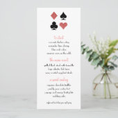 Destiny Las Vegas Wedding Menu Rose Gold Glitzer Menükarte (Stehend Vorderseite)
