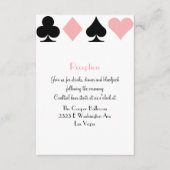 Destiny Las Vegas Wedding Reception Extra Info Begleitkarte (Vorderseite)