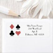 Destiny Las Vegas Wedding Rose Gold Glitzer Label (Insitu)