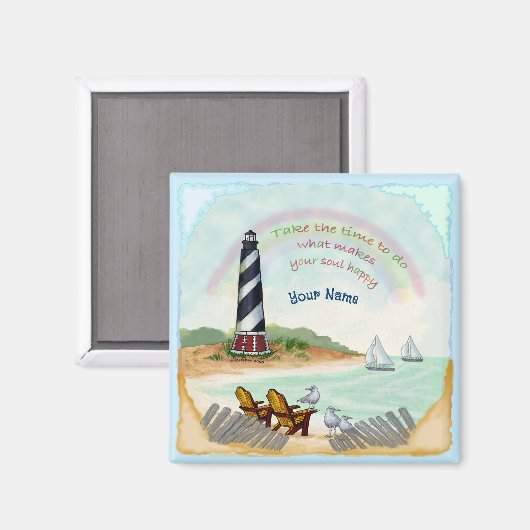 Destiny Lighthouse Magnet (Vorderseite/Rückseite)