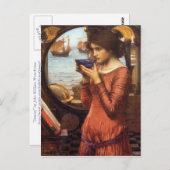 Destiny Pre-Raphaelite Postcard by J W Waterhouse Postkarte (Vorne/Hinten)