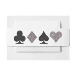 Destiny Vegas Invite Imitats Silver Glitzer Bellyb Einladungsbanderole