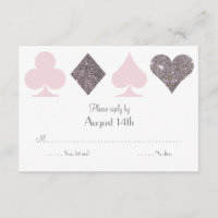 Destiny Vegas Wedding Repcard Blush Pink Silver