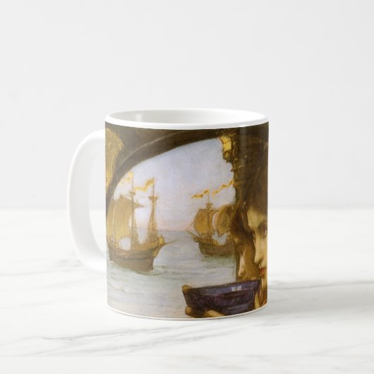 Destiny von John William Waterhouse Kaffeetasse (Vorderseite Links)