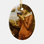 Destiny von John William Waterhouse Keramik Ornament (Hinten)
