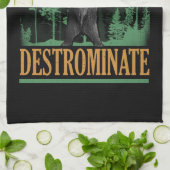 Destrominieren - Bären - Funny Workout Inspiration Küchentuch (Gefaltet)