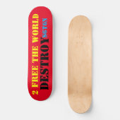 DESTROY SATAN Skateboard (Vorderseite)