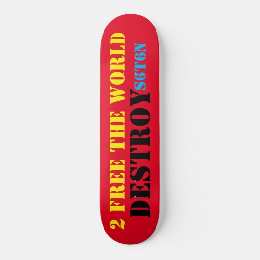 DESTROY SATAN Skateboard (Vorderseite)